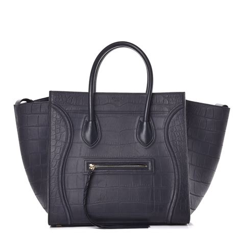 navy color celine bag|celeine crocodile bag.